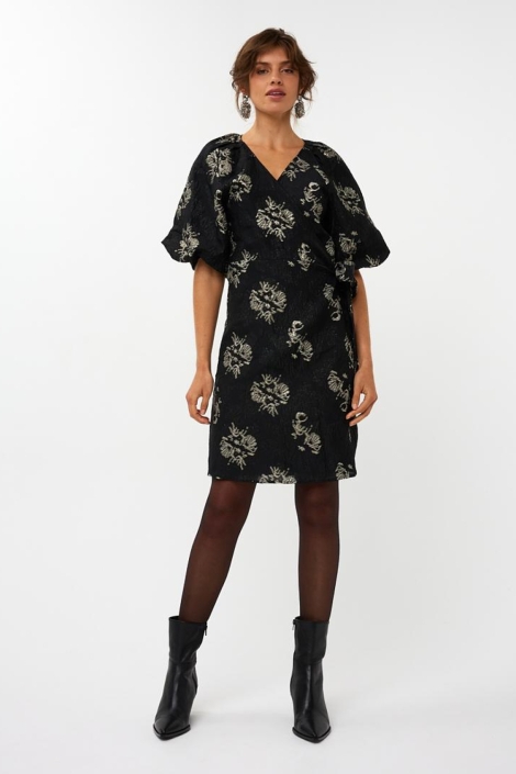 EsQualo zwarte dames jurk | Model