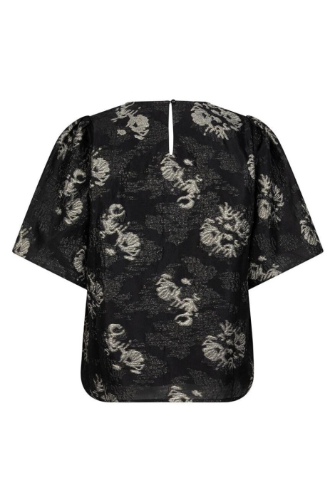 EsQualo zwarte dames t-shirt | Achteraanzicht