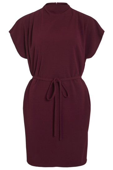 Vila VIMERLANO FUNNELNECK S/S DRESS 14110289 FIG