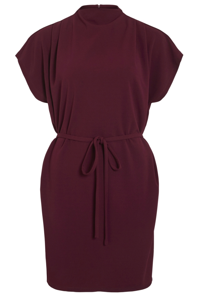 Vila bordeaux dames jurk | Vooraanzicht