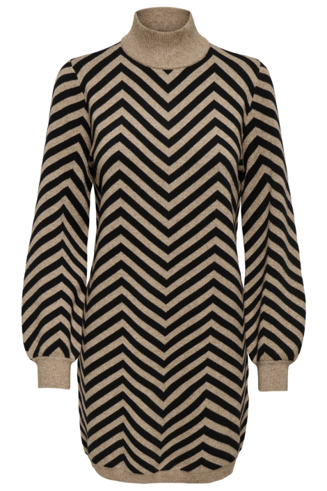 Only camel dames jurk | Vooraanzicht