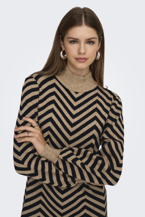 Only camel dames jurk | Kleurstaal