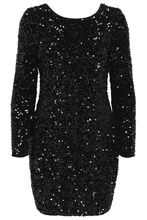 Only zwarte dames jurk | Vooraanzicht