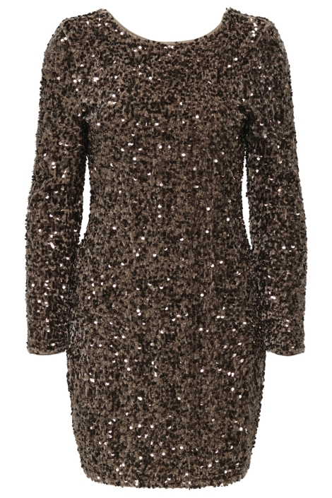 Only zand dames jurk | Vooraanzicht