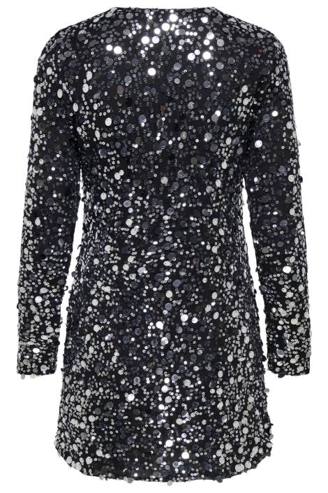 Only zwarte dames jurk | Achteraanzicht