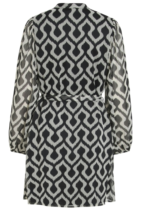 Vila zwarte dames jurk | Achteraanzicht