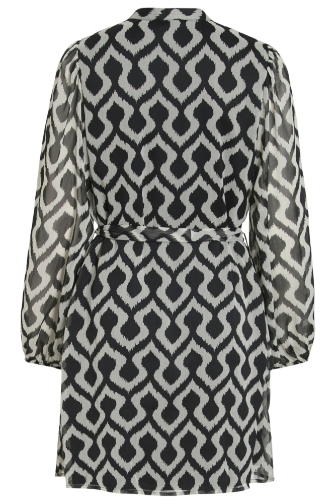 Vila zwarte dames jurk | Achteraanzicht