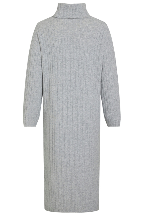 Vila grijze dames jurk | Achteraanzicht