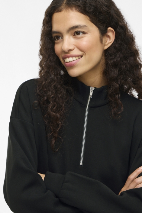 Vila zwarte dames jurk | Close up