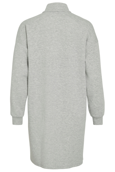 Vila grijze dames jurk | Achteraanzicht