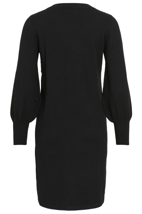 Vila zwarte dames jurk | Achteraanzicht