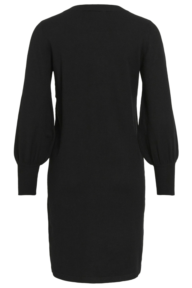 Vila zwarte dames jurk | Achteraanzicht