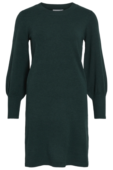 Vila vikerry o-neck knit dress - noos Groen