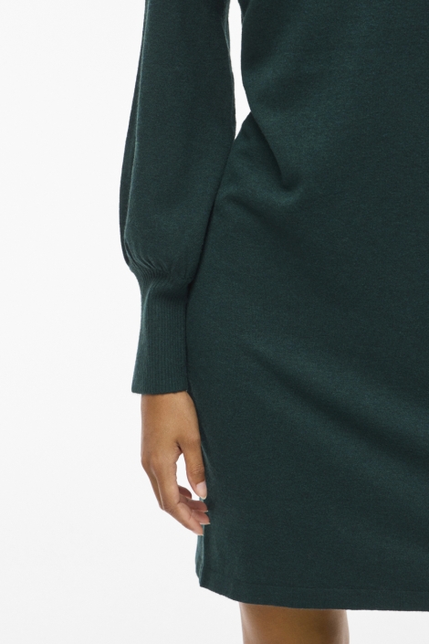 Vila groene dames jurk | Close up