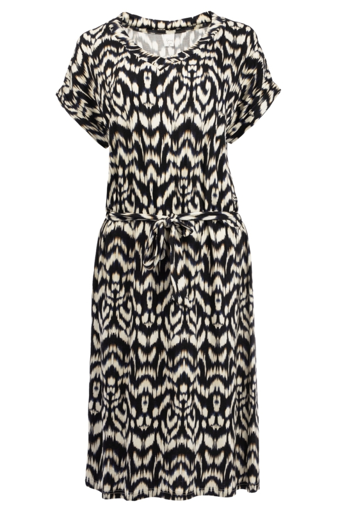 NED blauwe dames jurk | Vooraanzicht