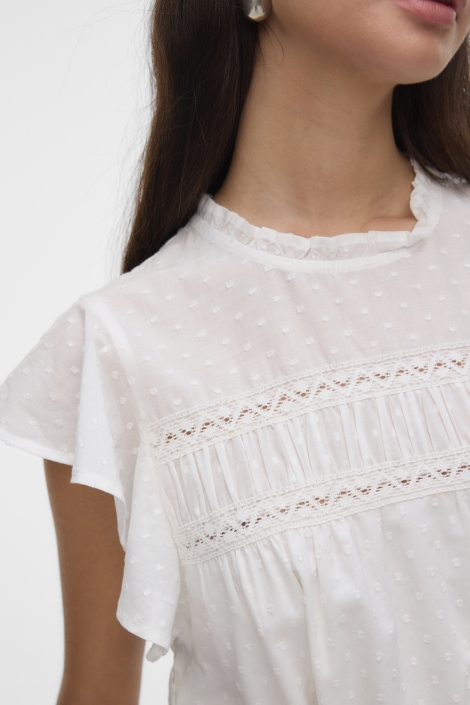 Vero Moda witte dames jurk | Close up