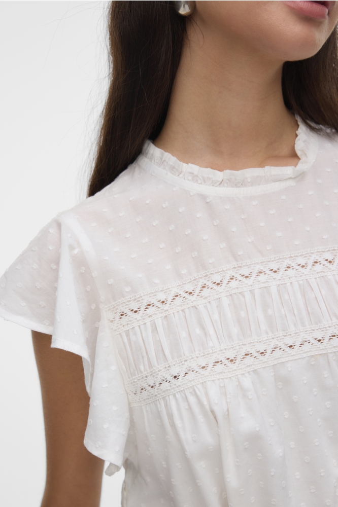 Vero Moda witte dames jurk | Close up