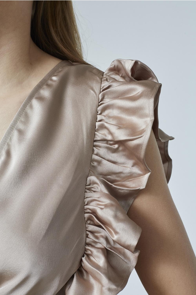 SisterS point camel dames jurk | Unique Selling Point