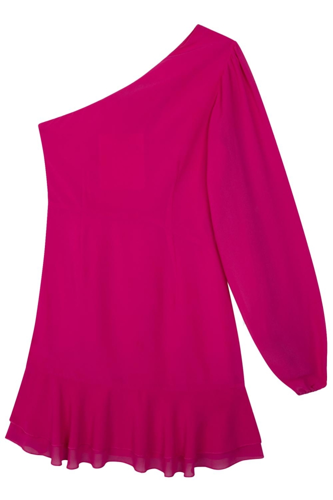 Refined Department roze dames jurk | Achteraanzicht