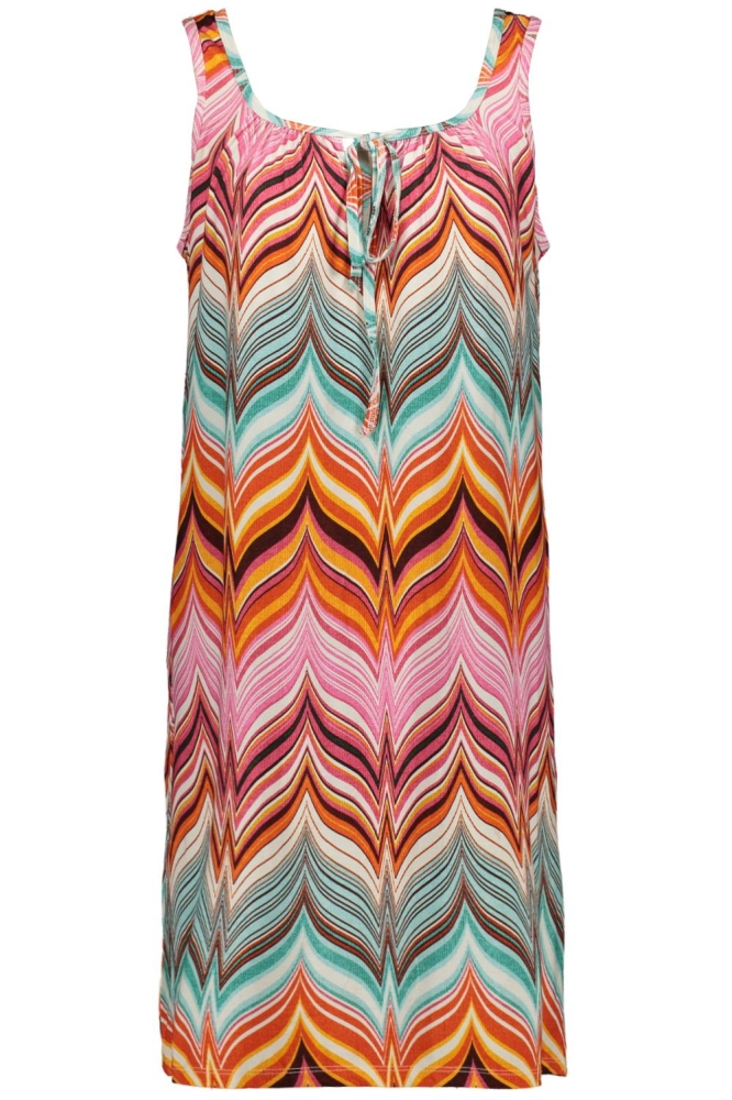 FOS Amsterdam multi color dames jurk | Vooraanzicht