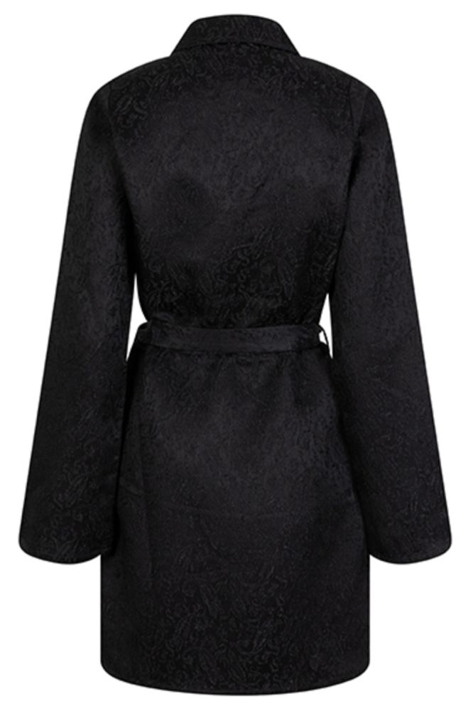 Lofty Manner zwarte dames jurk | Achteraanzicht