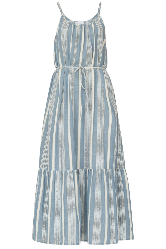 SisterS point blauwe dames jurk | Vooraanzicht