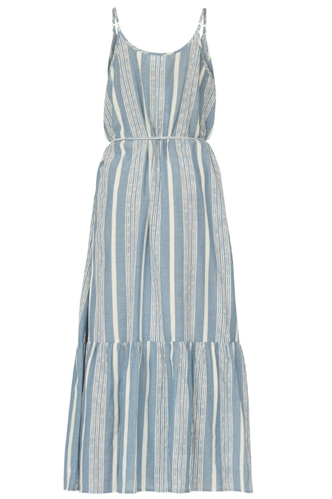 SisterS point blauwe dames jurk | Achteraanzicht