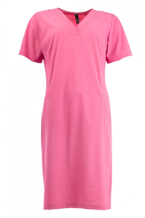 NED roze dames jurk | Vooraanzicht