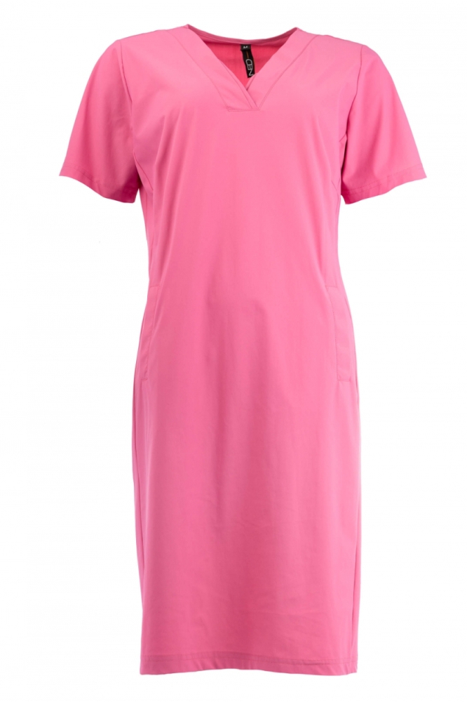 NED roze dames jurk | Vooraanzicht