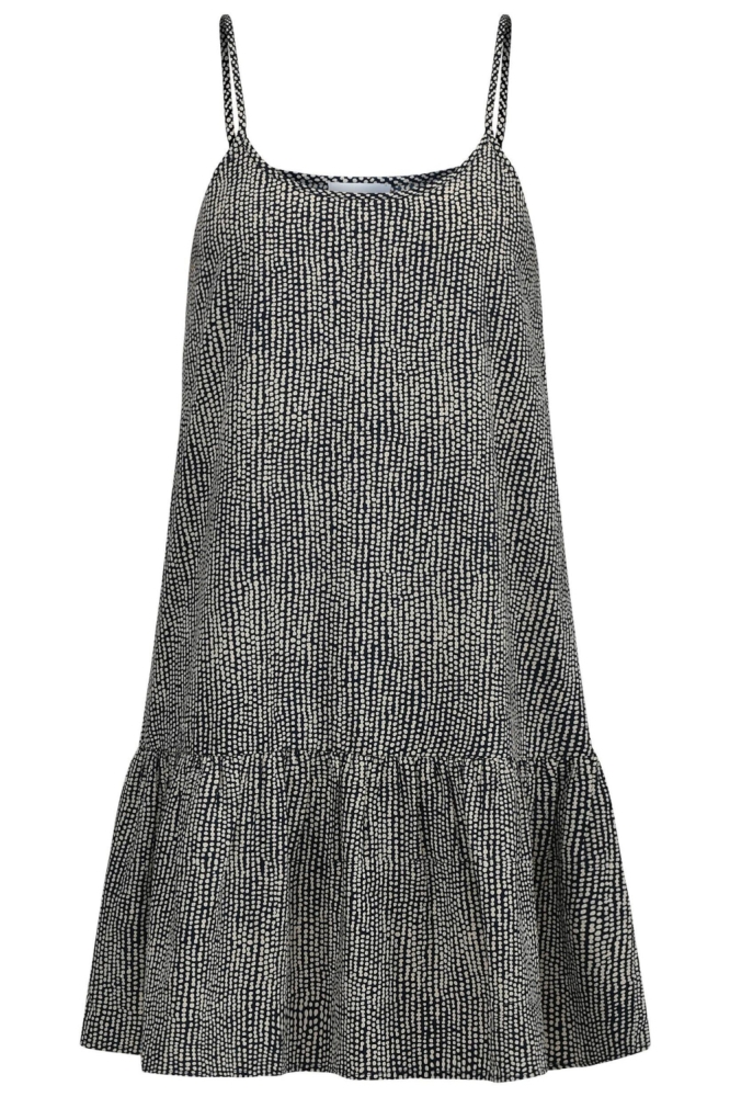 SisterS point blauwe dames jurk | Vooraanzicht