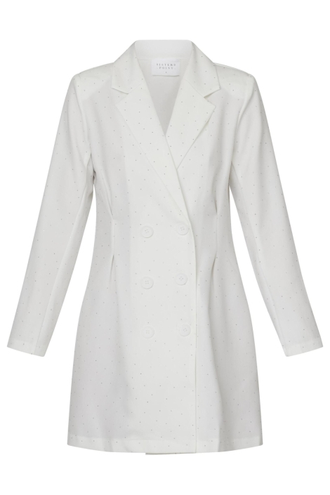 SisterS point witte dames jurk | Vooraanzicht