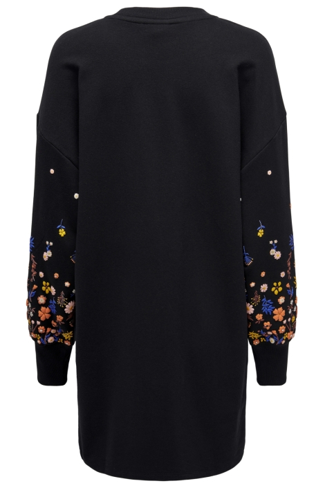 Only zwarte dames jurk | Achteraanzicht