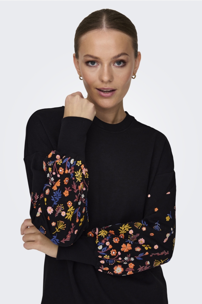 Only zwarte dames jurk | Close up