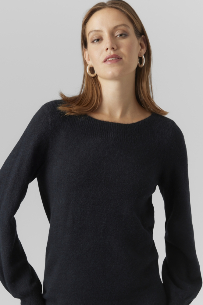 Vero Moda zwarte dames jurk | Close up