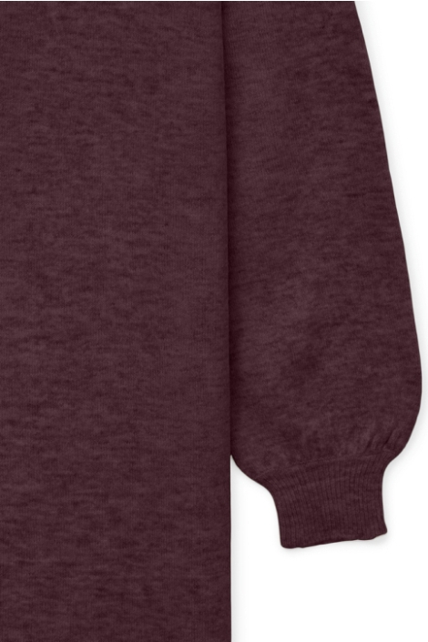 Vero Moda bordeaux dames jurk | Close up