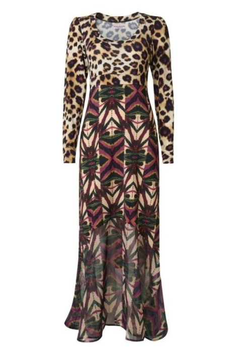 Tessa Koops multi color dames jurk | Vooraanzicht