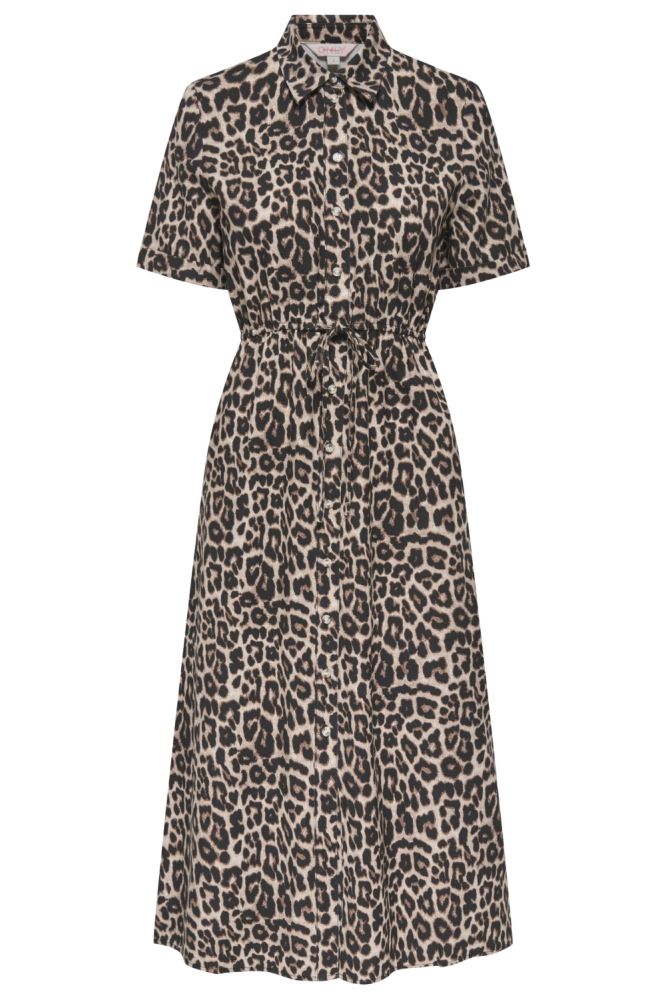 Only camel dames jurk | Vooraanzicht