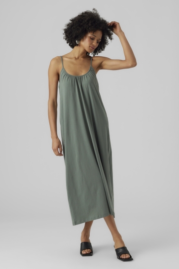 Vero Moda Jurk VMLUNA SINGLET ANKLE DRESS NOOS 10286077 LAUREL WREATH