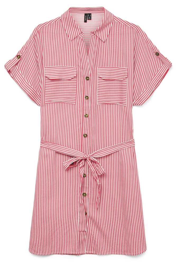 Vero Moda rode dames jurk | Close up