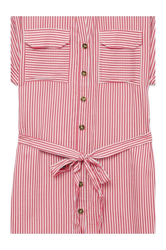 Vero Moda rode dames jurk | Close up