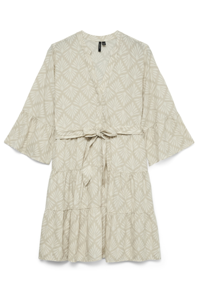 Vero Moda beige dames jurk | Vooraanzicht