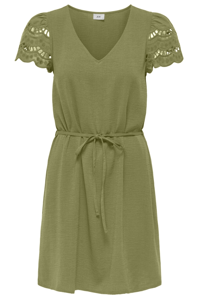 Jacqueline de Yong groene dames jurk | Vooraanzicht