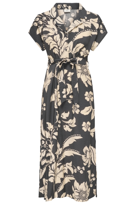 Jacqueline de Yong grijze dames jurk | Vooraanzicht