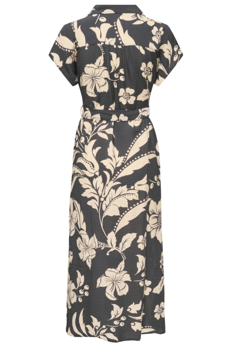 Jacqueline de Yong grijze dames jurk | Achteraanzicht