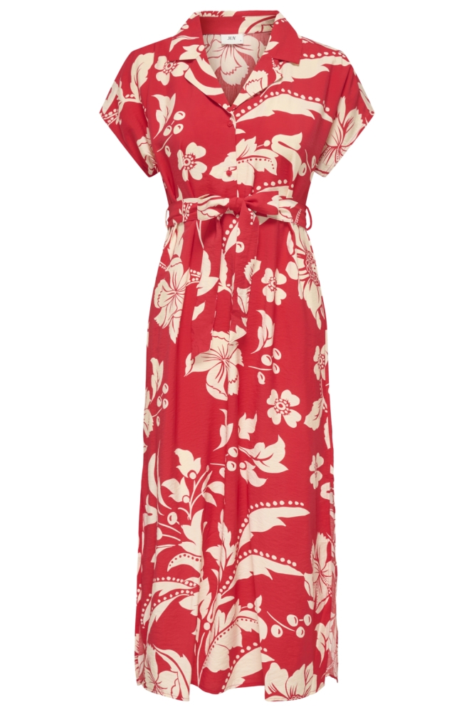 Jacqueline de Yong rode dames jurk | Vooraanzicht