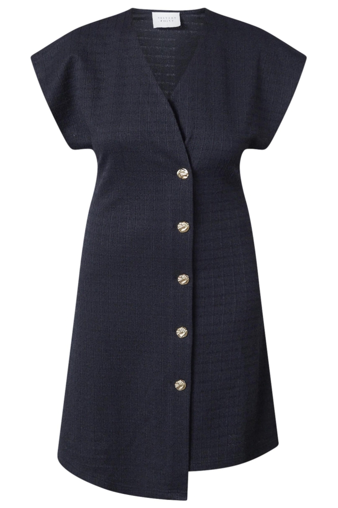 SisterS point zwarte dames jurk | Vooraanzicht