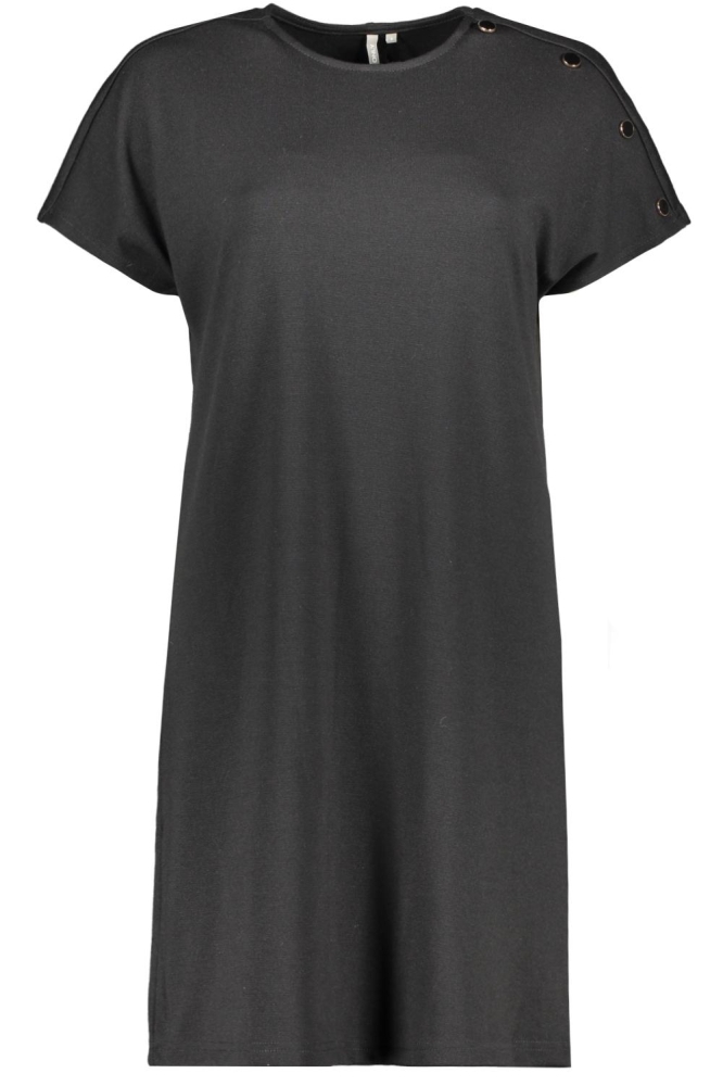 Only zwarte dames jurk | Vooraanzicht