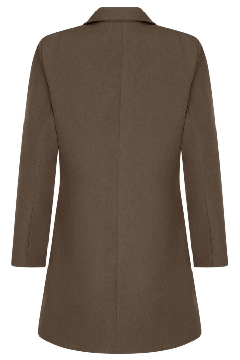 Ydence bruine dames jurk | Achteraanzicht