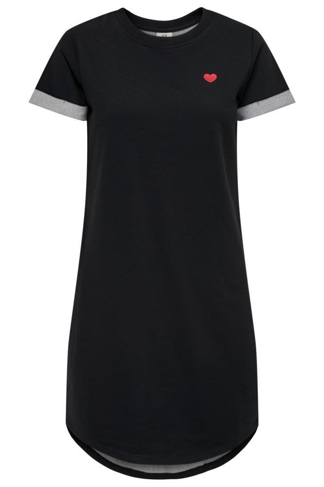 Jacqueline de Yong zwarte dames jurk | Vooraanzicht