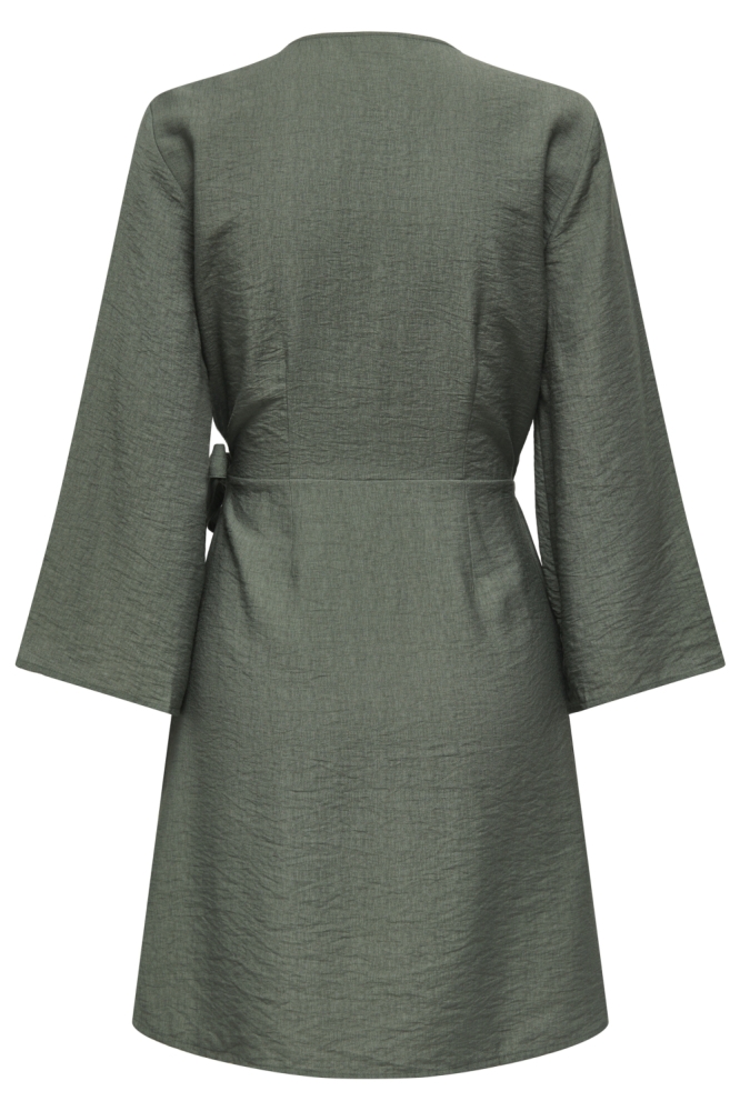 Jacqueline de Yong groene dames jurk | Achteraanzicht